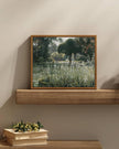 InSimSea Framed Canvas Wall Art Vintage Decor, Landscape Wall Art, Wall Art for Living Room, Summer Hyacinths Vintage Prints Wall Decorations for Living Room Bedroom Office, 9