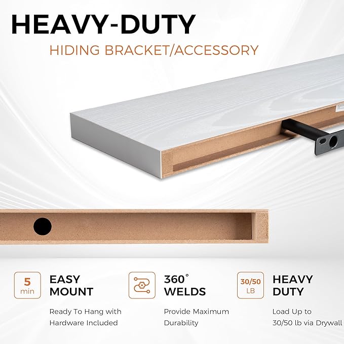 Fun Memories Floating Shelves for Wall, 27.5