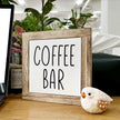 Coffee Bar Sign and Decor Set - Wooden Box Signs for Home, Farmhouse Wood Table Decor, Country Style Cafe Decoration
