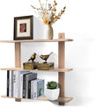 3 Tier Floating Shelves,Long Wall Shelf,Over The Toilet Shelves Bathroom Hanging Display Storage Rustic for Living Room Bedroom Kitchen Office Coffee Bar Decor Decorative,24 Inch,(Carbonized Black)