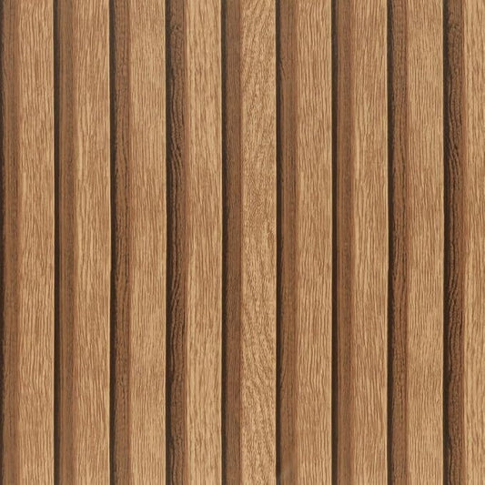 Arthome 17''x393'' Wood Slat Wallpaper, Peel and Stick Self Adhesive Wall Covering Decorative Removable Contact Paper Waterproof Faux Wood Grating Stripe Vinyl for Living Room Bedroom