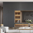 wishFIRE Black Grey Textured Peel and Stick Wallpaper 15.7