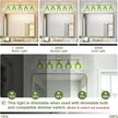 Vintage Bathroom Light Fixtures,5-Light Hardwired Vanity Lights with Green Tulip Glass Shade,Gold Bathroom Vanity Light for Mirror Restroom,E26 Socket,33.46 in(Bulbs Not Included)