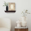 AHDECOR Floating Shelves Wall Mounted, Deeper Wall Storage Shelf for Home Décor, Super Sturdy, Easy to Install, 12” Wide, 7.75” Deep, Espresso Brown