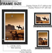 A PLUS MAX 5x7 Picture Frame Set of 2, Black Engineered Wood Frame for 5 x 7 Inch Picture Poster Photo, Light Weight 5 by 7 Frame with Wood-grain for Wall - 2 Pack/Black/5