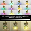 GEEZO Vintage Battery Operated Wall Sconce, with Rechargeable Battery Powered Wall Light with Remote Control for Bedside Bedroom