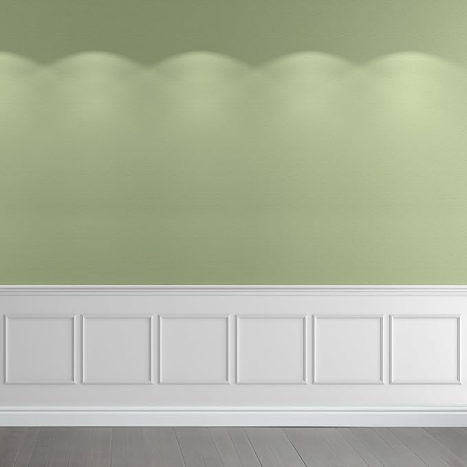 Accent Wall Molding Kit Premade Wainscoting Panels Wall Molding Peel and Stick Panel White Pre Cut Trim for Walls Picture Frame Molding for Home Decoration(6 Set,20 x 20 Inch)