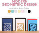 GEOMOD Geometric Honeycomb Pink Metal Bookends Decorative - Tall Sturdy Book Ends for Shelves - Modern Heavy Duty Bookend Stopper - Office or Home Book Shelf Book Holder - 6x3.25x6.25 Inches - 1 Pair