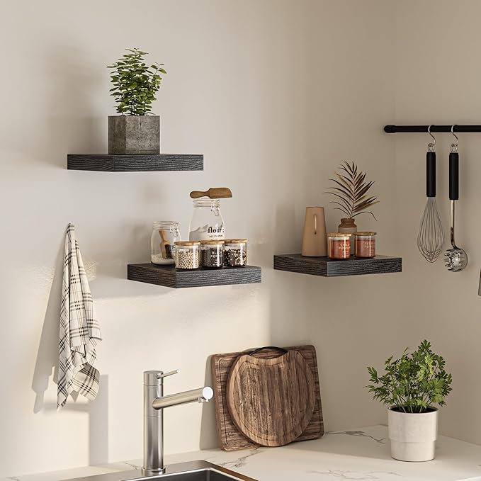 Square Floating Shelves for Wall, 12