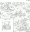 NextWall Chateau Toile Peel and Stick Wallpaper (Argos Grey)