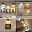 6Pcs Rechargeable Battery Picture Light,Wall Lights for Pictures with Remote Dimmable and Timer,3 Lighting Modes Magnetic Art Display Light for Paintings Battery Operated-Black