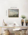 SHENIFY 11x14in Retro Rustic Village Framed Canvas Wall Art Vintage Prints Modern Kitchen Bathroom Office Decor - Natural Framed