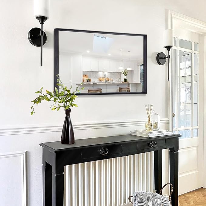 AAZZKANG Black Framed Mirror Large 26