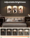 Picture Lights for Wall,Wireless 2000mAh Rechargeable Magnetic LED Puck Lights with Remote,3 Color Temps and 12 RGB,Dimming & Timer,Art Frame Light for Painting Display,Photos,Wall Decor(6 Pack)