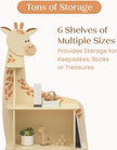 Delta Children Giraffe Bookcase - Greenguard Gold Certified, Yellow
