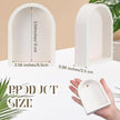 Ripeng 4 Pcs Tiny Arch Shelf 3.5 x 2.5 Inch Mini Floating Wall Shelves Small Wall Shelf Boho Farmhouse and Retro Storage for Bedroom Living Room Kitchen Bathroom Picture Frames Plants