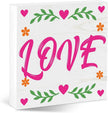 Valentines Table Decor, Happy Valentine's Day Home Office Sign for Porch Tiered Tray Shelf Party, Romantic Gifts Decorations for Wife Daughter Dad Husband Women