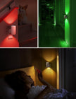 L LOHAS LED Night Light, Night Lights Plug into Wall, Color Changing Nightlight RGB with Light Sensor, Home Decor for Gifts Holiday, Hallway Bedroom Kids Room, Christmas Halloween, 2 Pack