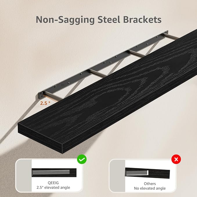 QEEIG Floating Shelves for Wall 55.1