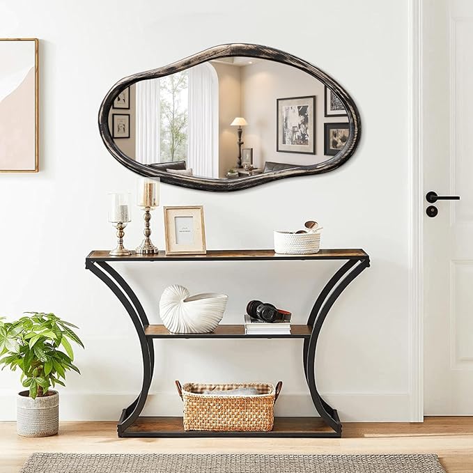 JJUUYOU Irregular Mirror Asymmetrical Wall Mirror 34
