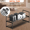 2 Tier Metal Shoe Rack,Adjustable Shoe Shelf Storage Organizer,Stackable Boot & Shoe Storage,for Entryway,Hallway,Closet,Black