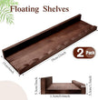 Suzile 2 Pcs Scalloped Shelves Wall Floating Shelves Set for Room, Bathroom, Bedroom, Cute Room Decor Aesthetic and Books, Toys, Photo Frames Storage (23