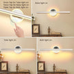 Picture Light, 16 inches Art Wall Light, Picture Light Battery Operated,Battery Operated Wall Lights,Gallery Light for Painting,Photo,Library (Satin Nickel)