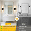 Wall Sconces Set of 2 for Bathroom, Modern Indoor Vanity Light Fixtures 13