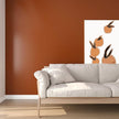 VEELIKE Matte Brown Peel and Stick Wallpaper 24''x354'' Wide Thick Terracotta Brown Contact Paper for Cabinets Desk Accent Walls Removable Self Adhesive Terracotta Wallpaper for Bedroom Living Room