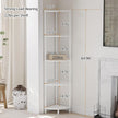 SUNMORY 5 Tier Corner Shelf Stand, Industrial 65