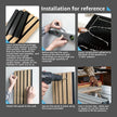 Art3dwallpanels Wood Slat Wall Panel, 108'' x 13'' Wood Panels for Wall 2 Pack 3D Soundproof Wall Panels, Large Acoustic Panels Sound Absorbing for Interior Ceiling and Wall Decor Noise Reduction,Oak