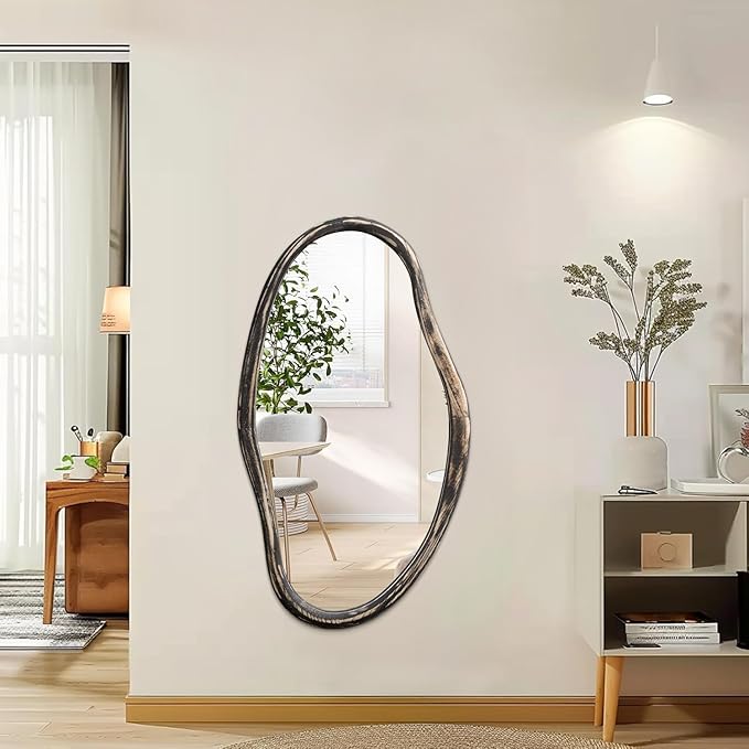 JJUUYOU Irregular Mirror Asymmetrical Wall Mirror 34