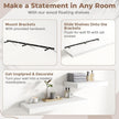 72 Inch Long Floating Shelves for Wall Set of 2, 12