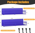 Magnetic Spice Rack for Refrigerator, 2 Pack 100% Metal Strong Magnet Shelf, Space Saving Spice Organizer W/ Hooks, Movable Magnetic Fridge Shelf, Kitchen Home Laundry Storage Organization,Purple Blue