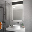 Aipsun 24in/20W LED Matte Black Modern Vanity Light Matte Black Wall Light Up Down Wall Mount Lights Indoor Modern Wall Light for Bathroom(Neutral White 4000K)