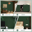 Abyssaly Dark Green Peel and Stick Wallpaper Removable Silk Texture Contact Paper Self Adhesive Vintage Embossed Stick on Wallpaper Home Decorativon for Wall Shelf Liner Paper 15.7