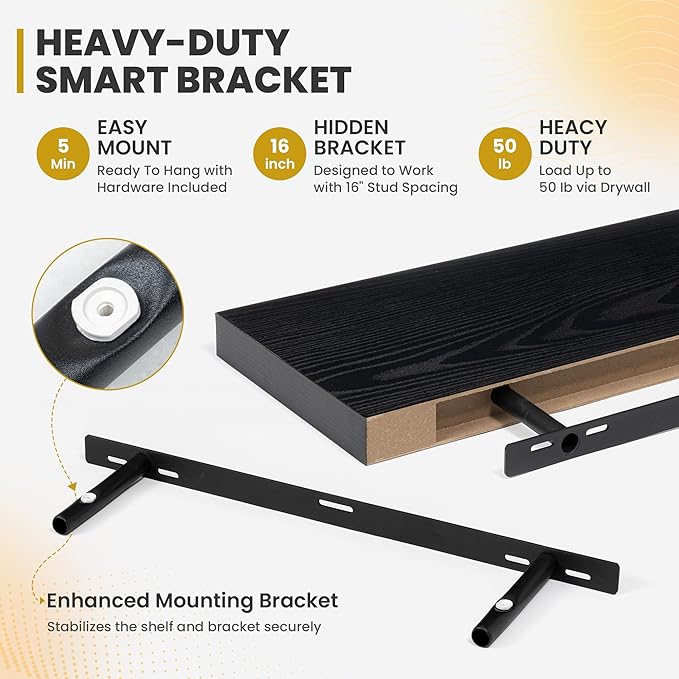 24 Inch Floating Shelves, 9.3