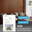 Art3d 2pcs-104 x 15.75in Slat Acoustic Panel for Wall and Ceiling, 3D Fluted Sound Absorbing Panel with Wood Finish, Teak