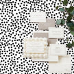 Black and White Polka-Dot Contact Paper Self-Adhesive Contact Paper Moire Dot Peel and Stick Wallpaper Decorative Spots for Walls Nurseryls A Set of 17.3