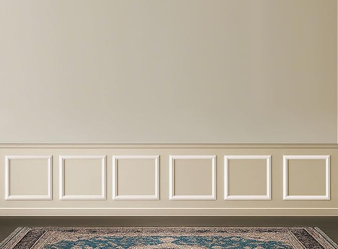 KESHWELL 6 Set Premade Accent Wall Panels, Molding Kit for Interior Wall Decor,Pre-Cut Wainscoting Accent Panels Picture Frame,3D Wall Panels Molding Trim for Home Decor (6 Set,24 X 24 INCH)