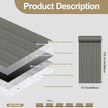 Thick Wood Slat Wall Panels, Modern 3D Peel and Stick, 15.75