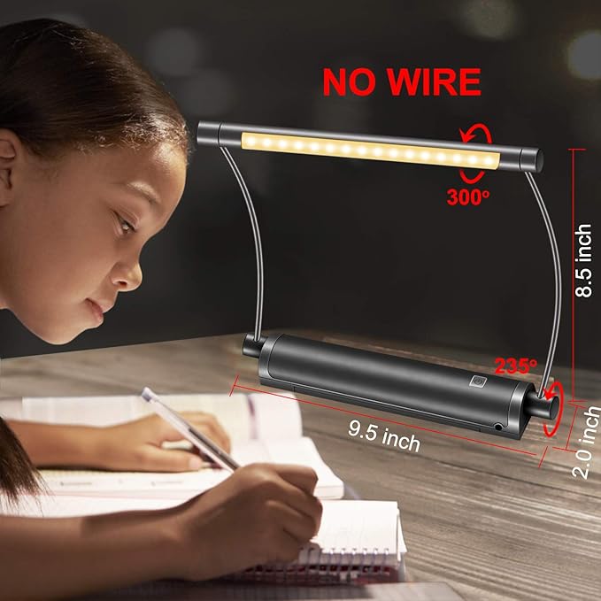 LUXSWAY Picture Light - Battery Powered, Wireless Remote Control, Rotatable Art Display Light, Dimmable for Picture Artwork and Mirror