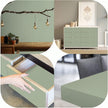 practicalWs Sage Green Wallpaper Stick and Peel Green Contact Paper 17.7'' x 118.1'' Removable Wallpaper Self-Adhesive Vinyl Solid Wall Paper for Bedroom Kitchen Cabinets