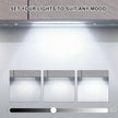Silicone Under Cabinet Lighting Kit, 12 Inch Linkable LED Strip Lights Work with Alexa, Dimmable, Remote Control, Smart App, 6 Pack White Light for Closet, Shelf, Workbench, Desk (Cool White)