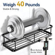 YASONIC Shower Caddy Adhesive, Rustproof Shower Shelves for Inside Shower, Large Capacity Bathroom Organizers and Storage, Shower Storage with Removable Hooks, No Drill Bathroom Accessories Black