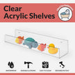 NATURE SUPPLIES Acrylic Bookshelf, Set of 4, 16