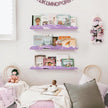 Rainbow Glitter Acrylic Floating Shelves, 15.7