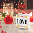 Valentines Desk Decor, Valentine's Day Home Office Table Sign for Wife Daughter from Dad Husband, Valentine Gifts Decorations for Porch Tiered Tray Shelf Party Wedding
