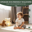 Dimoon 17.7''x118'' Peel and Stick Wallpaper Green Contact Paper for New Environmentally Friendly Materials Thickening Upgrade Embossed Renter Friendly Wall Paper Modern Vinyl Wrap Countertop Bedroom
