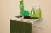 ClosetMaid 8278 18-Inch Wide Laundry Utility Hanger Shelf, White